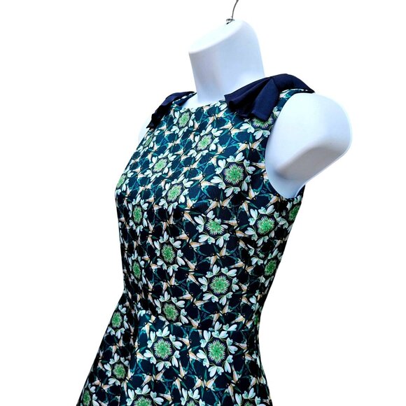Ted Baker London Sainte Geo Bird Bow Fit & Flare Dress Size 0 - Picture 7 of 16
